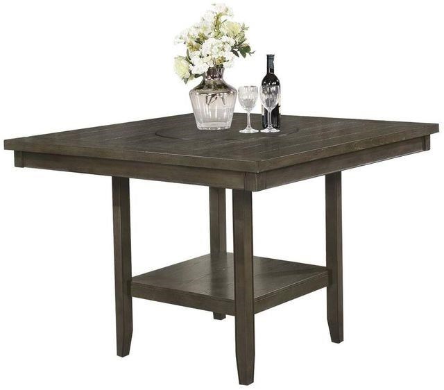 Counter height dining table set with lazy 2025 susan